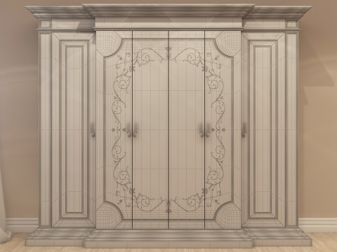 Classic Wardrobe 001 3D Модель
