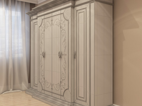 Classic Wardrobe 001 3D Модель