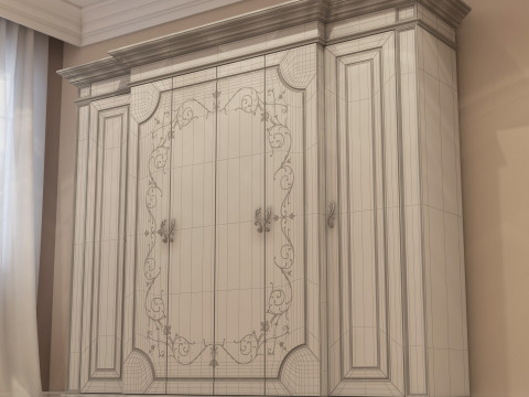 Classic Wardrobe 001 3D Модель