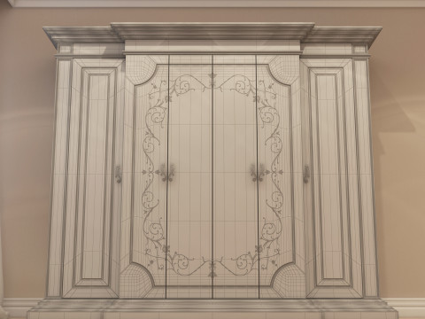 Classic Wardrobe 001 3D Модель