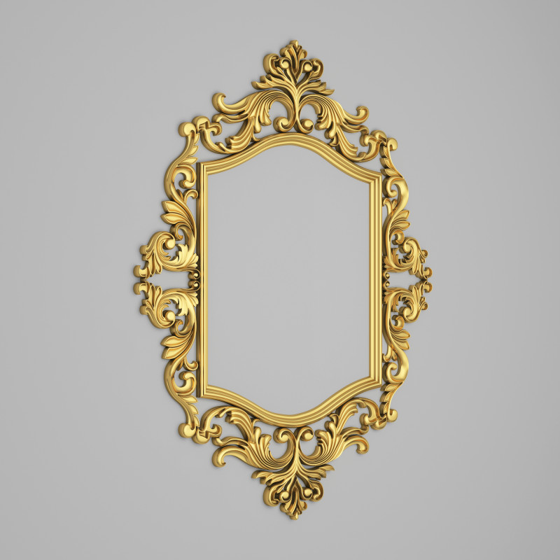 Classic Frame Mirror 007 3Dモデル .c4d .max .obj .3ds .fbx .stl .blend 