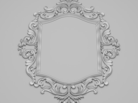 Classic Frame Mirror 007 3Dモデル