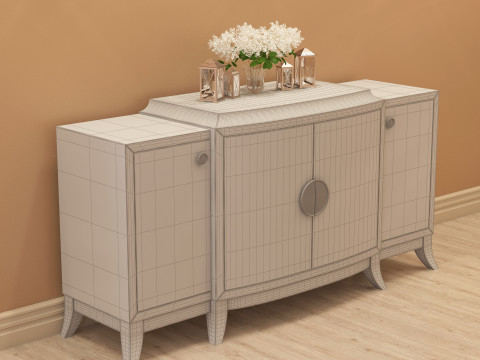 Modern Sideboard 001 Model 3D