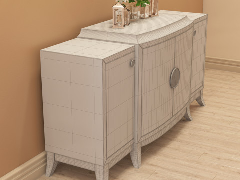 Modern Sideboard 001 Model 3D