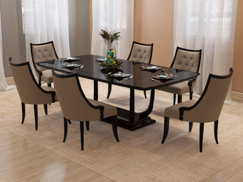 Dining Table 001 3D Model