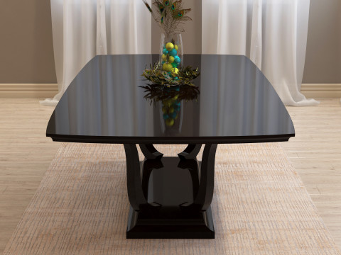 Dining Table 001 3D Model