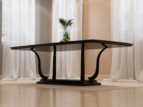 Dining Table 001 3D Model