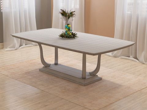 Dining Table 001 3D Model