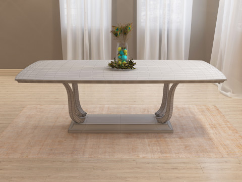 Dining Table 001 3D Model