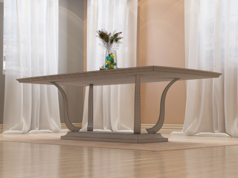 Dining Table 001 3D Model