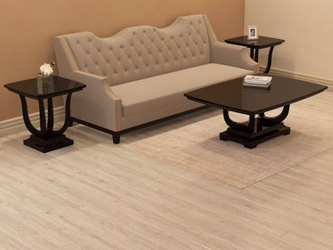 Modern Coffee Table 001 3D Model