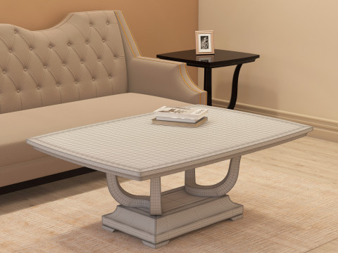 Modern Coffee Table 001 3D Model
