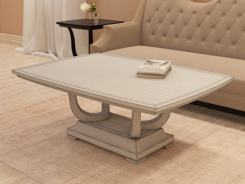 Modern Coffee Table 001 3D Model