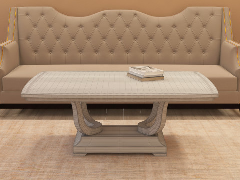 Modern Coffee Table 001 3D Model