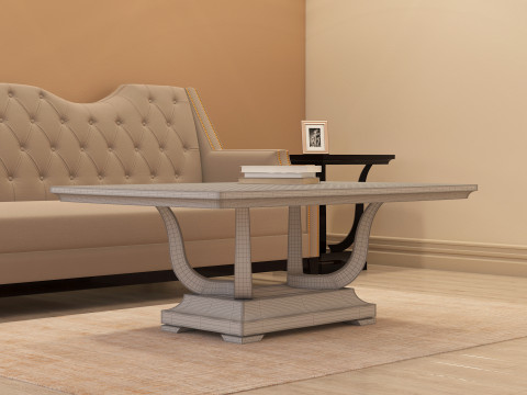 Modern Coffee Table 001 3D Model