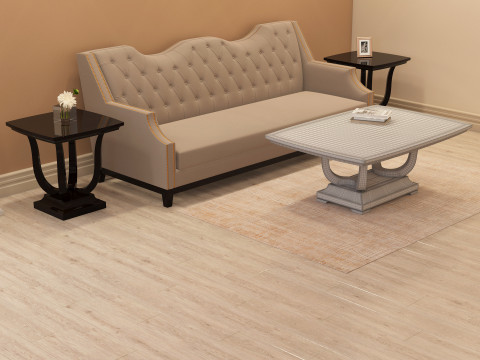 Modern Coffee Table 001 3D Model