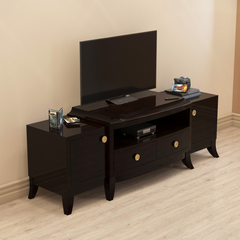 Modern TV Unit 001 Modelo 3D .c4d .max .obj .3ds .fbx .stl .blend 