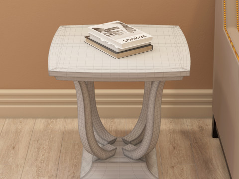 Modern Side Table 001 3D Model