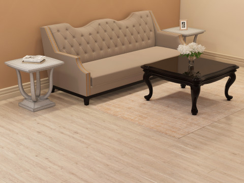Modern Side Table 001 3D Model