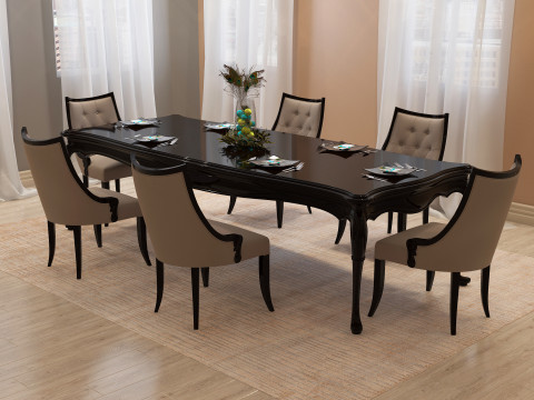 Dining Table 002 3D Model