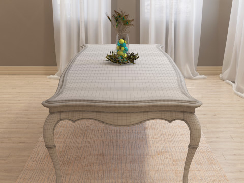 Dining Table 002 3D Модель