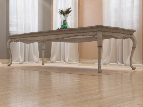 Dining Table 002 3D Модель