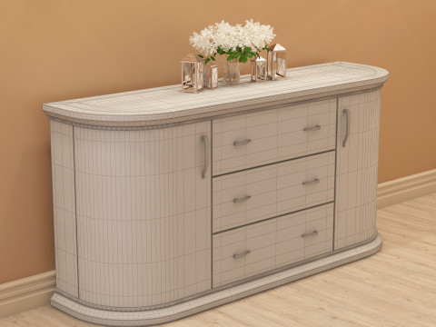 Modern Sideboard 002 3D 模型