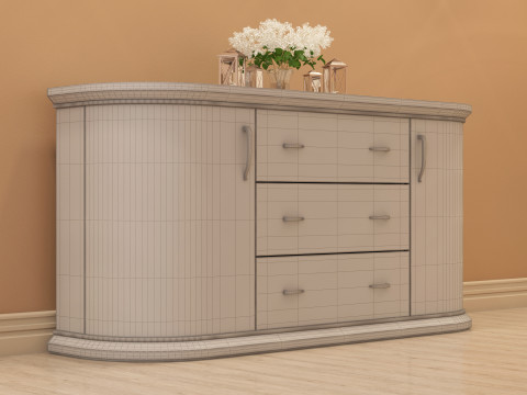 Modern Sideboard 002 3D 模型