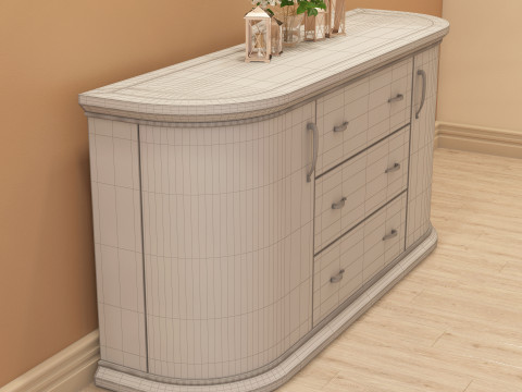 Modern Sideboard 002 3D 模型