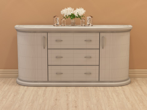 Modern Sideboard 002 3D 模型