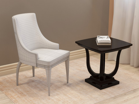 Dining Table 003 3D Model