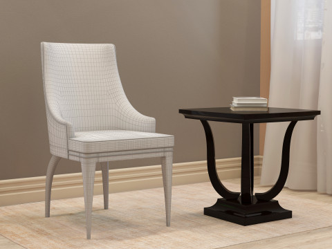 Dining Table 003 3D Model