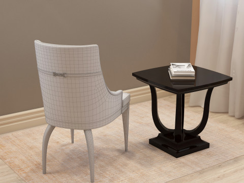 Dining Table 003 3D Model