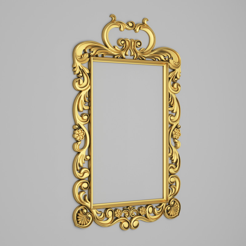 Classic Frame Mirror 008 3Dモデル .c4d .max .obj .3ds .fbx .stl .blend 