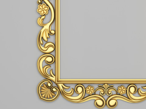 Classic Frame Mirror 008 3Dモデル