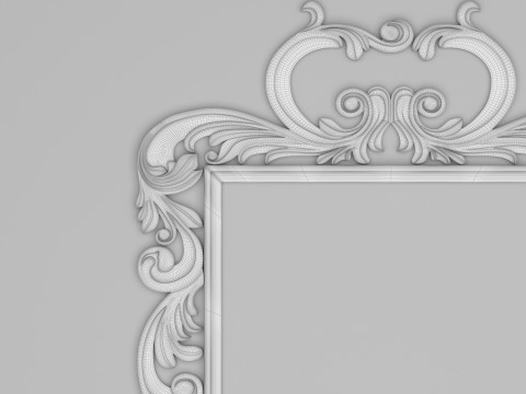 Classic Frame Mirror 008 3Dモデル