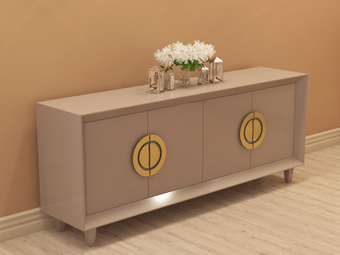 Modern Console Table 001 3D 模型