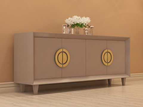 Modern Console Table 001 3D Model