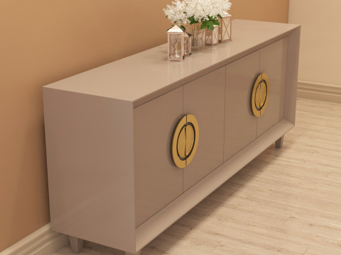 Modern Console Table 001 3D Model