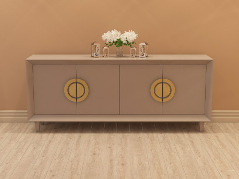 Modern Console Table 001 3D Model