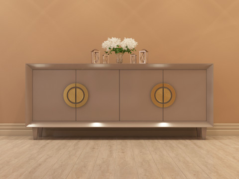 Modern Console Table 001 3D Model