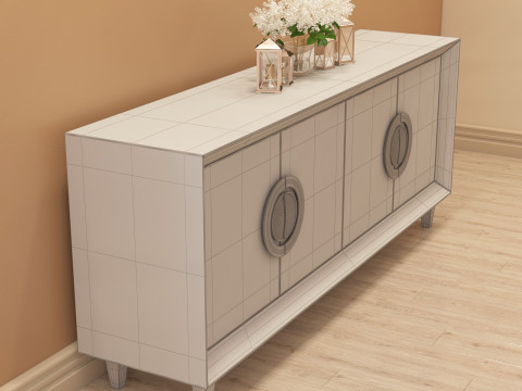 Modern Console Table 001 3D Model