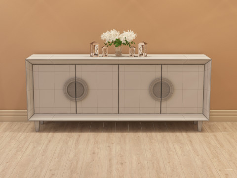 Modern Console Table 001 3D Model