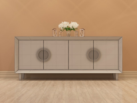 Modern Console Table 001 3D Model
