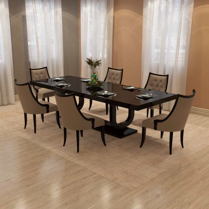Dining Table 003 3D Model .c4d .max .obj .3ds .fbx .stl .blend 