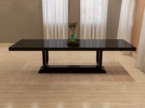 Dining Table 003 3D Model