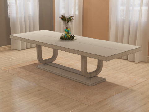 Dining Table 003 3D Model