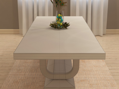 Dining Table 003 3D Model