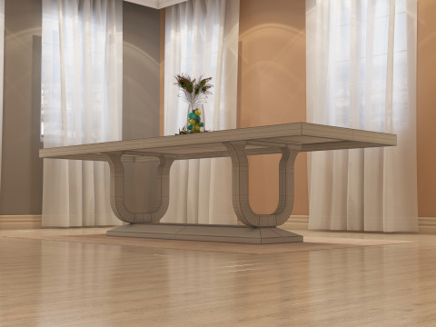 Dining Table 003 3D Model