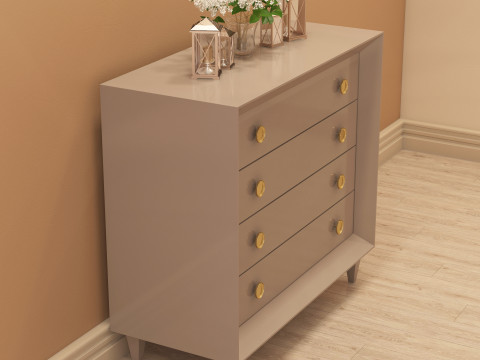 Modern Dresser 001 Modèle 3D